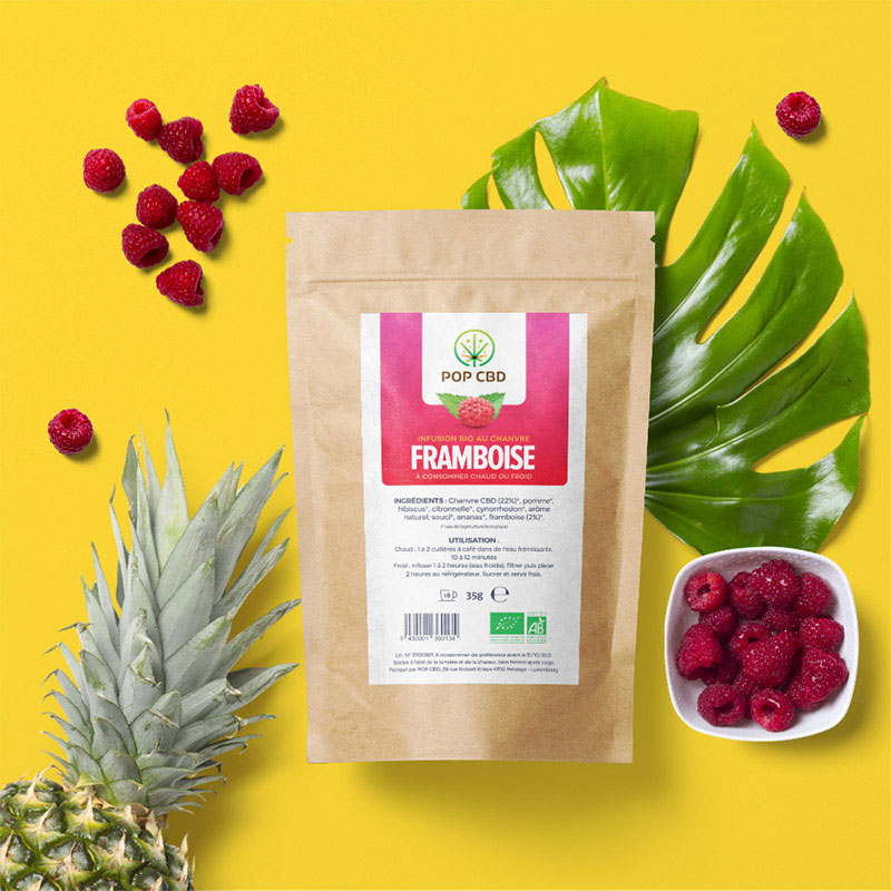 INFUSION CBD BIO : FRAMBOISE